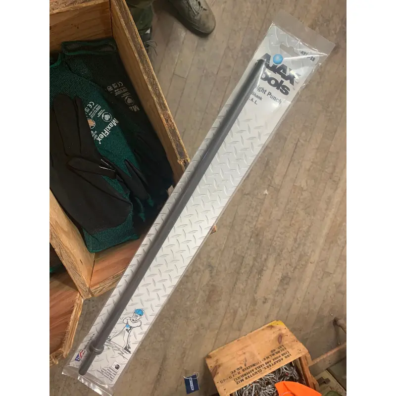 AJAX 18" .401 Turn Type Shank Straight Punch Chisel #913-18 (A913-18)