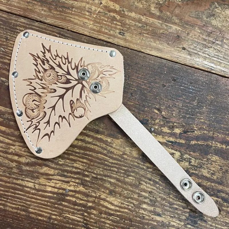 No. 5 US Made Top Grain Leather Axe Sheath (Fits 26" Estwing Camper's Axe E45A) (NO.5S)