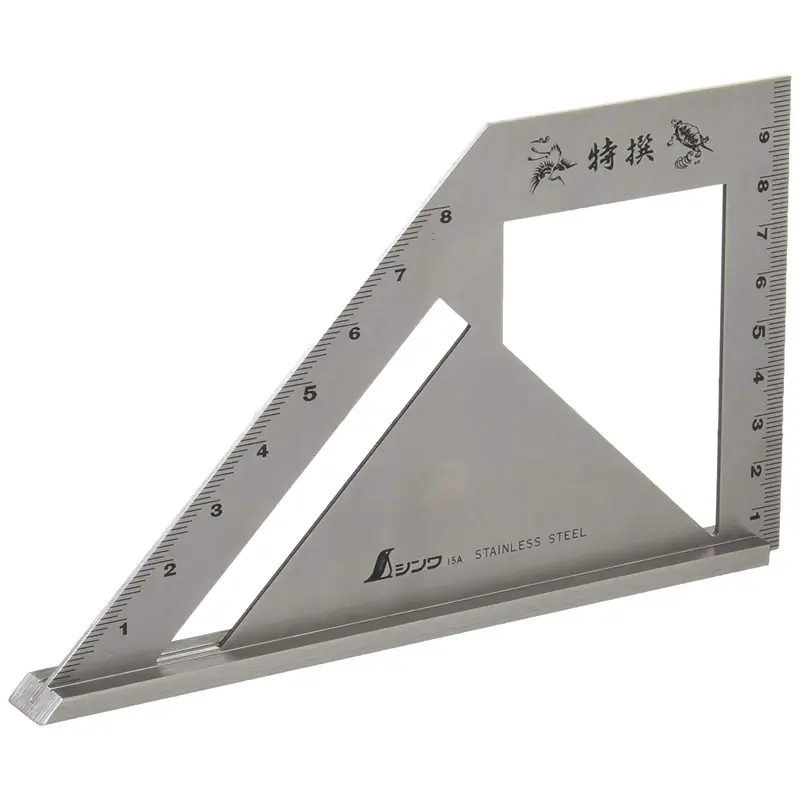 Shinwa Stainless Steel Miter Gauge & Miter Square (62081)