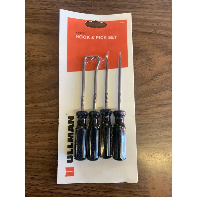 Ullman 4 Piece Hook and Pick Set (PSP-4)