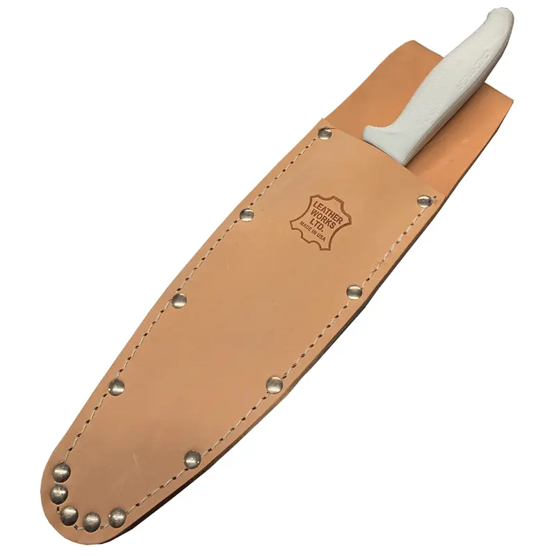 US Made Top Grain Leather Sheath for 8" Insulators Knives / 10" Scissors (H21)