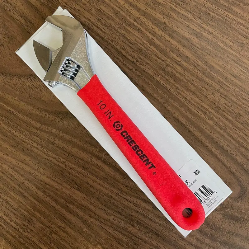 10" Crescent Chrome Adjustable Wrench w/ Cushion Grip (AC110C)