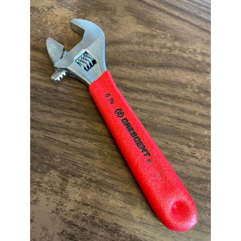 6" Crescent Chrome Adjustable Wrench w/ Cushion Grip (AC16C)