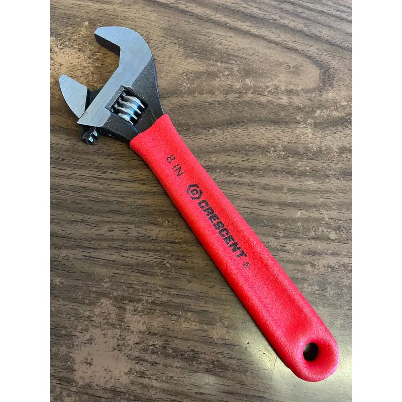 8" Crescent Black Oxide Adjustable Wrench w/ Cushion Grip (AT18C)