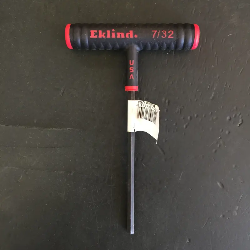 Eklind T-Handle Hex-Key (4-1/2" Blade x 7/32" Hex) (61614)