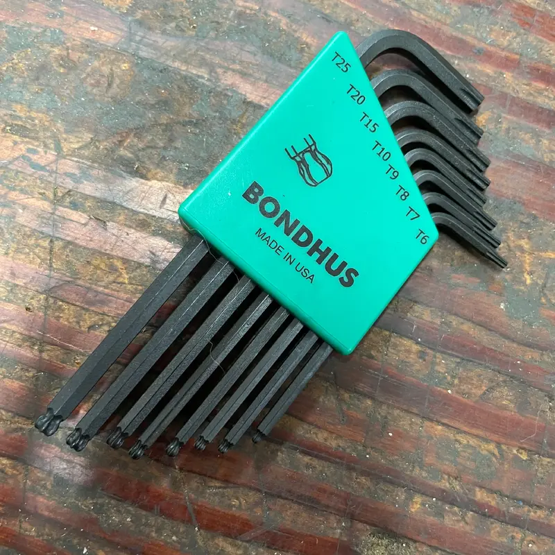 Bondhus 8pc BallStar T6-T25 Torx L-Wrench Set (11331)