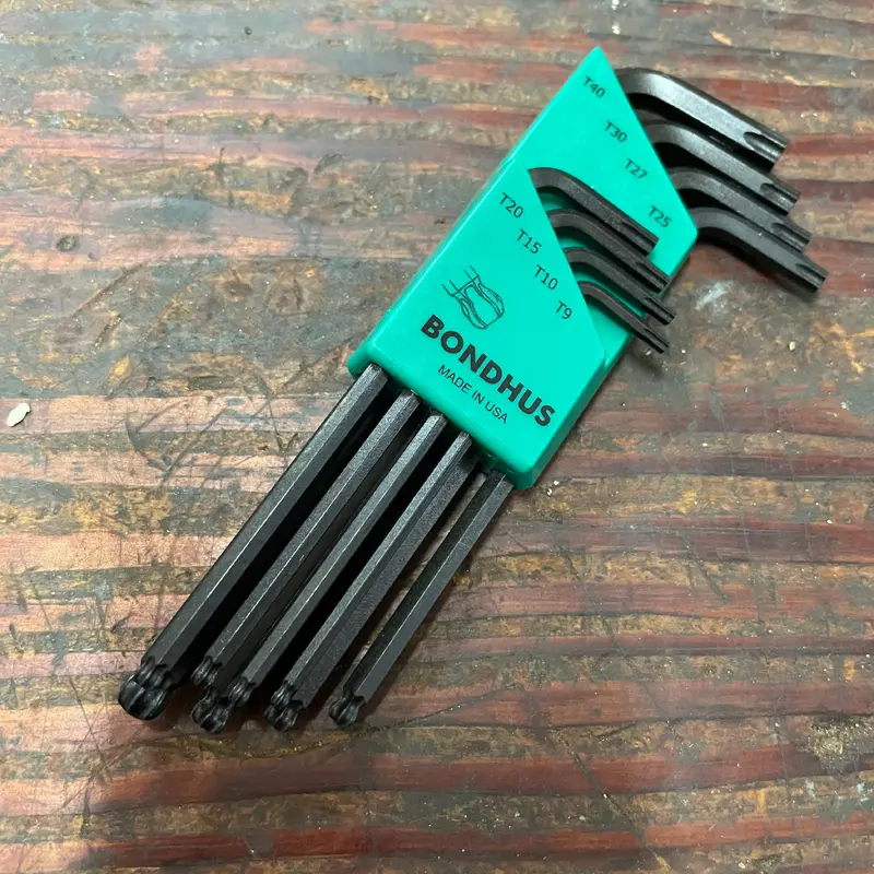 Bondhus 8pc BallStar T9-T40 Torx L-Wrench Set (11332)