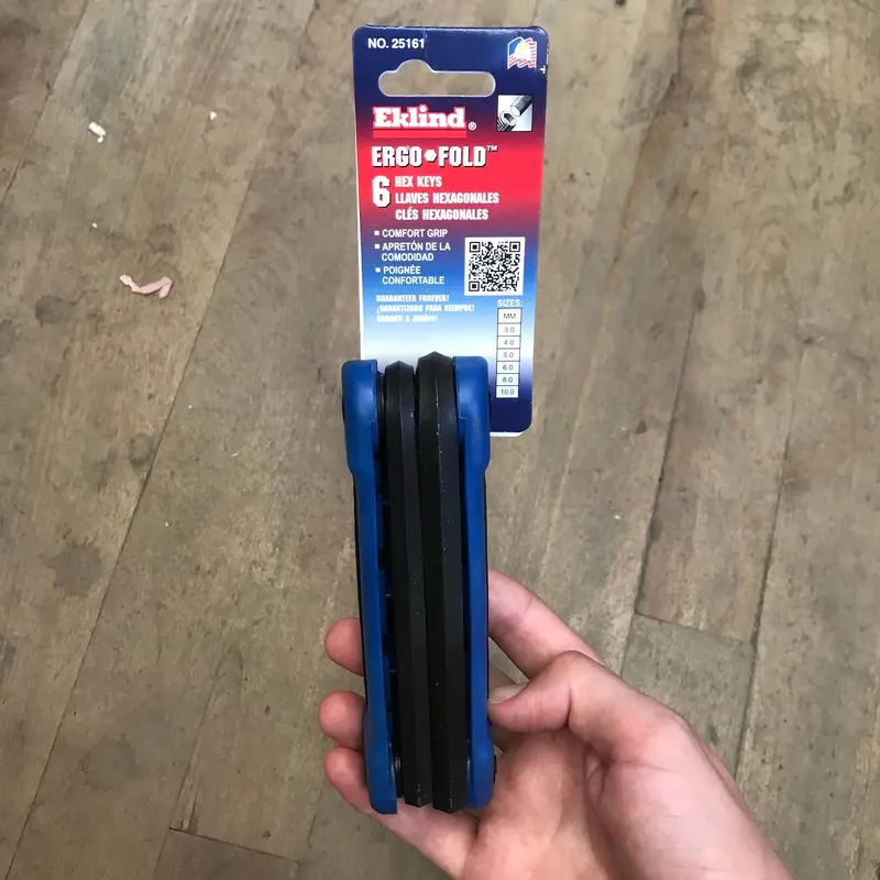 Eklind 6pc Ergonomic Folding Allen Wrench Set (3mm-10mm) (25161)