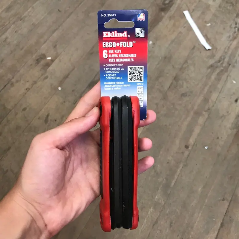 Eklind 6pc Ergonomic Folding Allen Wrench Set (5/32"-3/8") (25611)