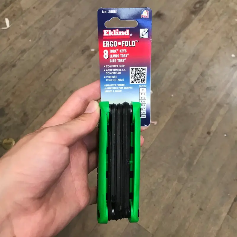 Eklind 8pc Ergonomic Folding Torx Wrench Set (T8-T40) (25581)