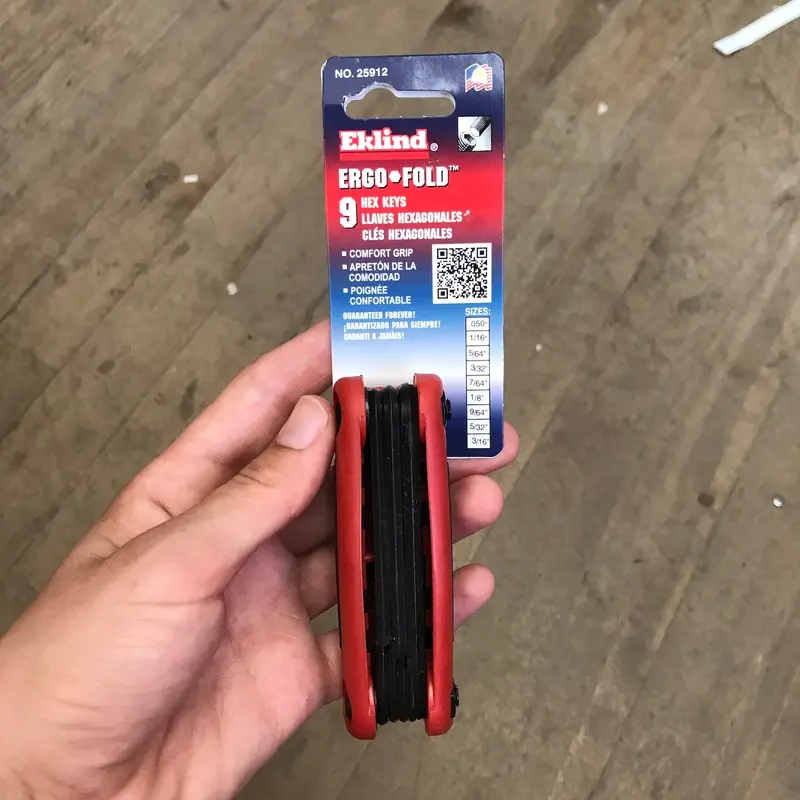 Eklind 9pc Ergonomic Folding Allen Wrench Set (.050"-3/16") (25912)