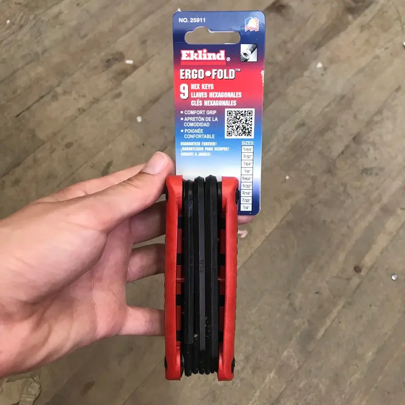 Eklind 9pc Ergonomic Folding Allen Wrench Set (5/64"-1/4") (25911)
