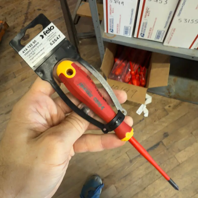 Felo E-slim Insulated Phillips #1 x 3-1/8" Ergonic VDE Screwdriver (62647)