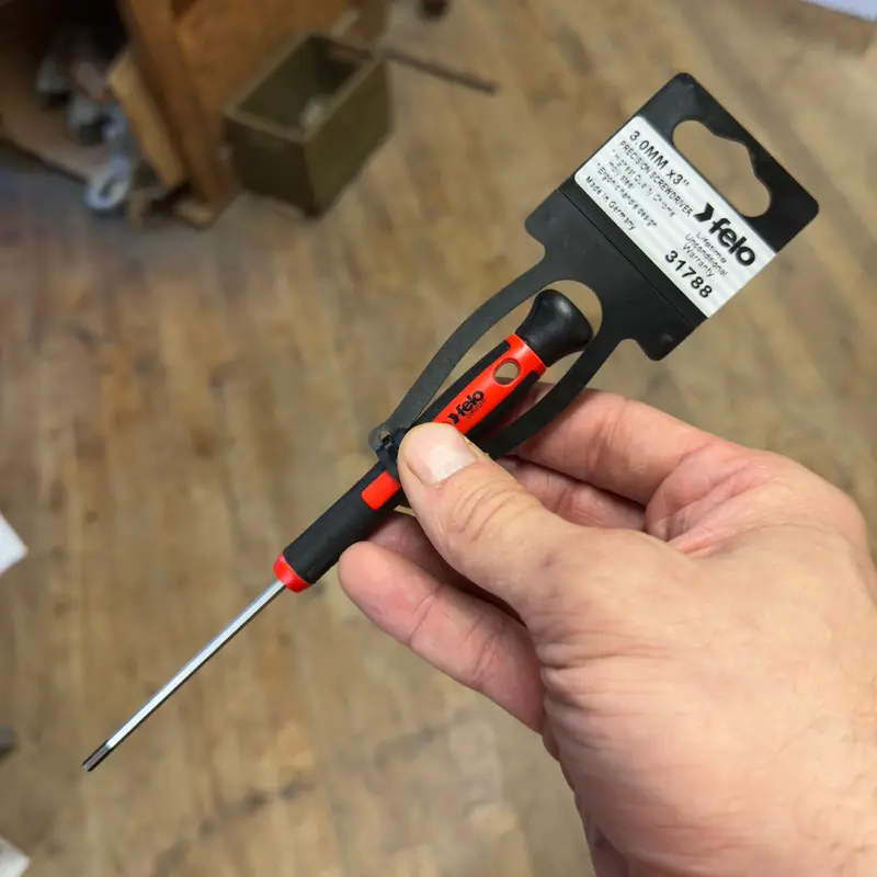 Felo Precision Hex Screwdriver 3MM x 3" (31788)