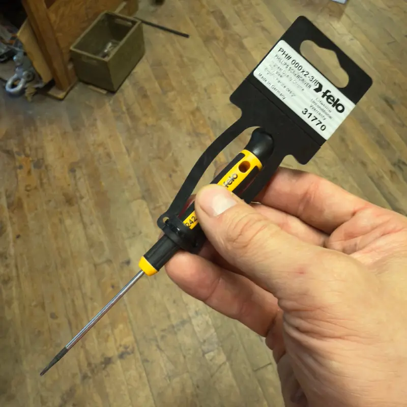 Felo Precision Phillips Screwdriver #000 x 2 3/8" (31770)