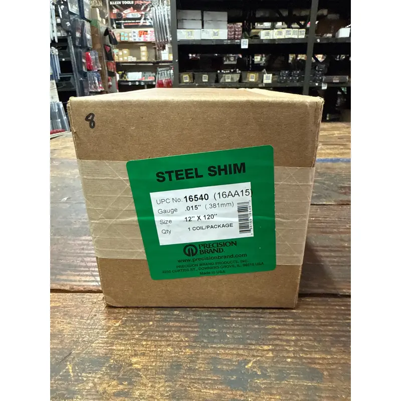 Precision Brand 0.015" Steel Shim Stock 12" x 120" Roll (16AA15)