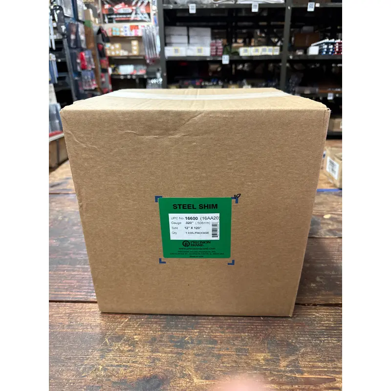 Precision Brand 0.020" Steel Shim Stock 12" x 120" Roll (16AA20)