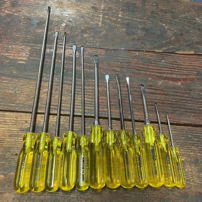 12 pc Proto Slotted Screwdriver Set (PROTO-LG-SET)