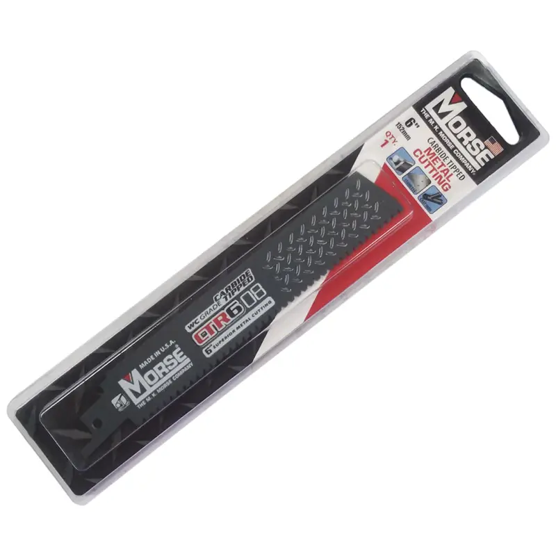 6" x 1" 8 TPI CTR Carbide Tipped MK Morse Recipro Blade (405218)