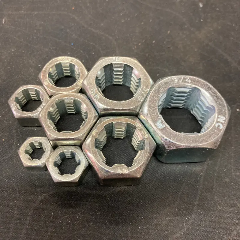 Jawco 8-Piece Left-Hand NC Coarse Rethreading Die Set, 1/4"3/4" (LC8)