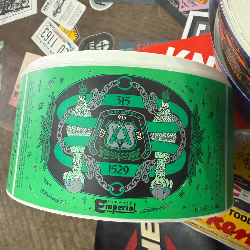 Millwright Carpenter Beer Label (Green)