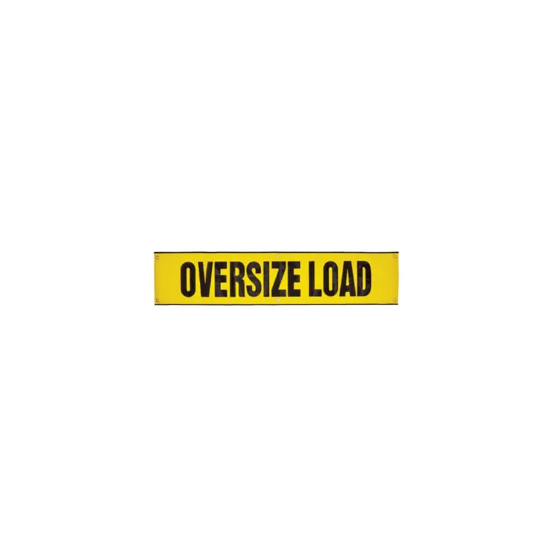 Oversize Load Banner with Grommets - Mesh - 18 Inch x 84 Inch