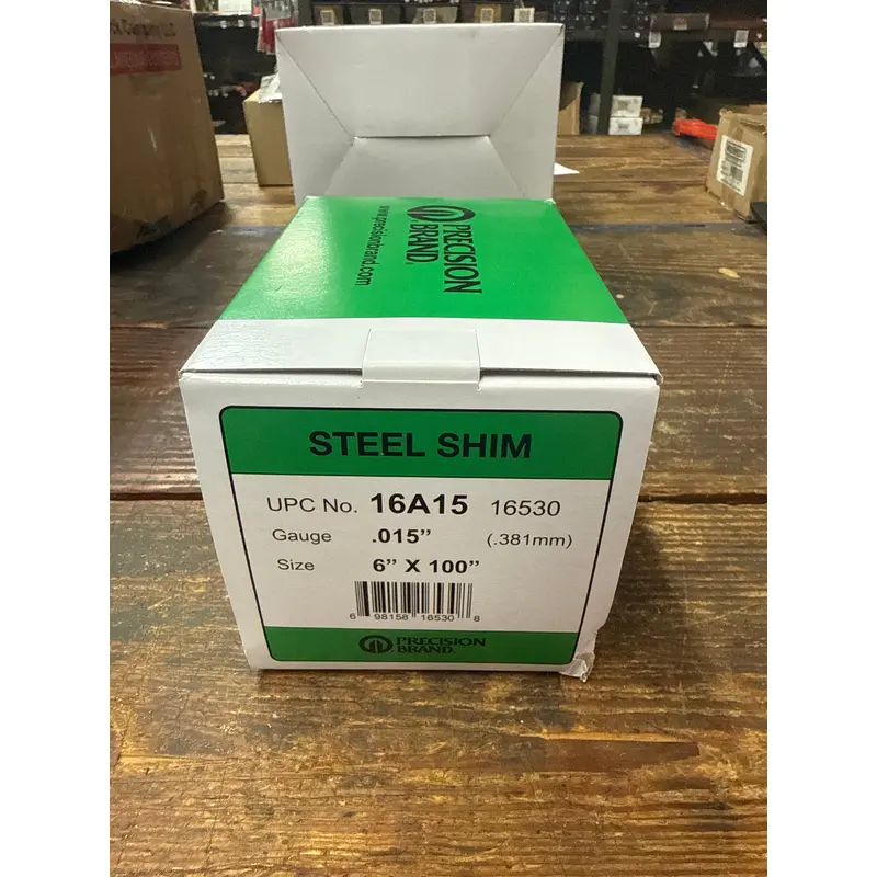 Precision Brand 0.015" Steel Shim Stock 6" x 100" Roll (16A15)