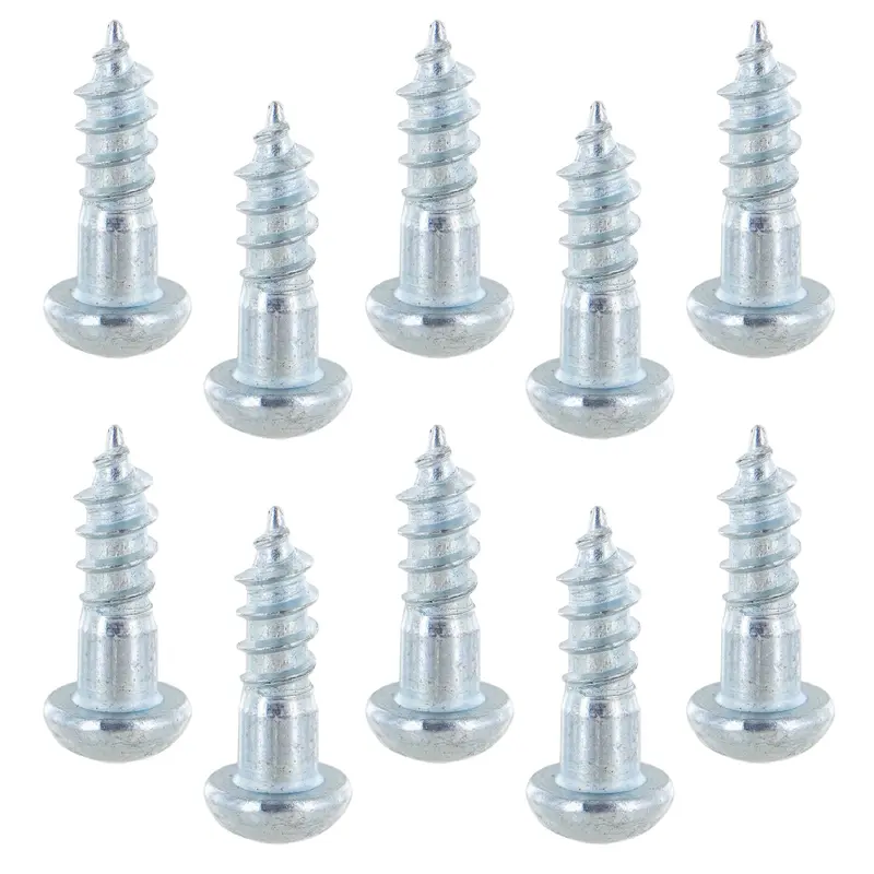 #12 X 3/4" E-Track Wood Screw w/ Round Phillips Head (10 pk)