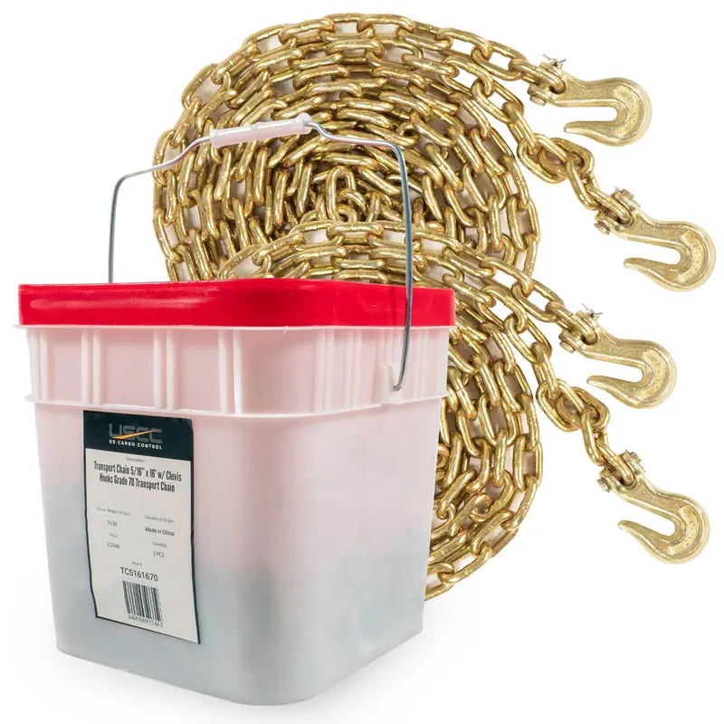 Transport Chain Grade 70 5/16" x 16' Standard Link  2 Pack