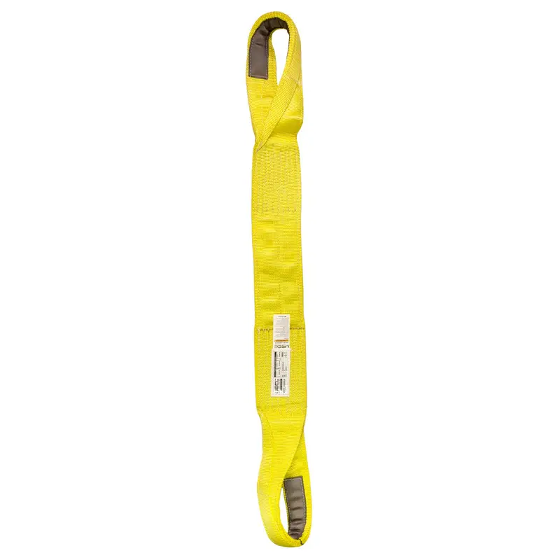 Nylon Lifting Sling - Straight Eye & Eye | Reinforced Eyes - 5" x  20' - 3-ply