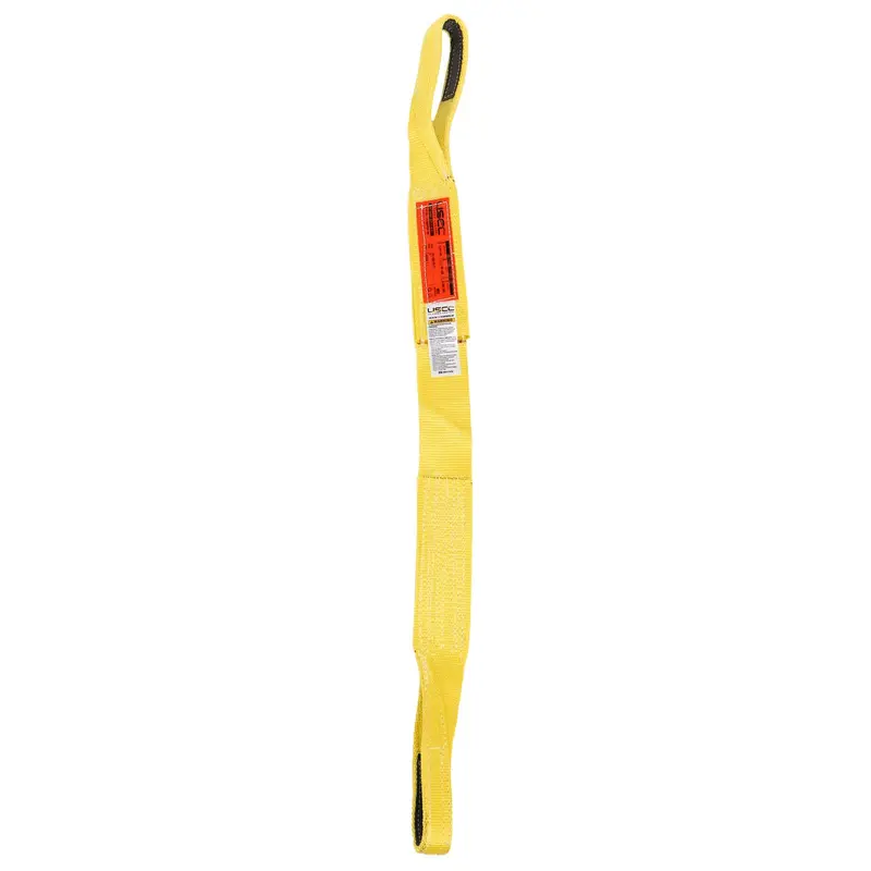 Nylon Lifting Sling - Straight Eye & Eye | Reinforced Eyes - 4" x  14' - 4-ply