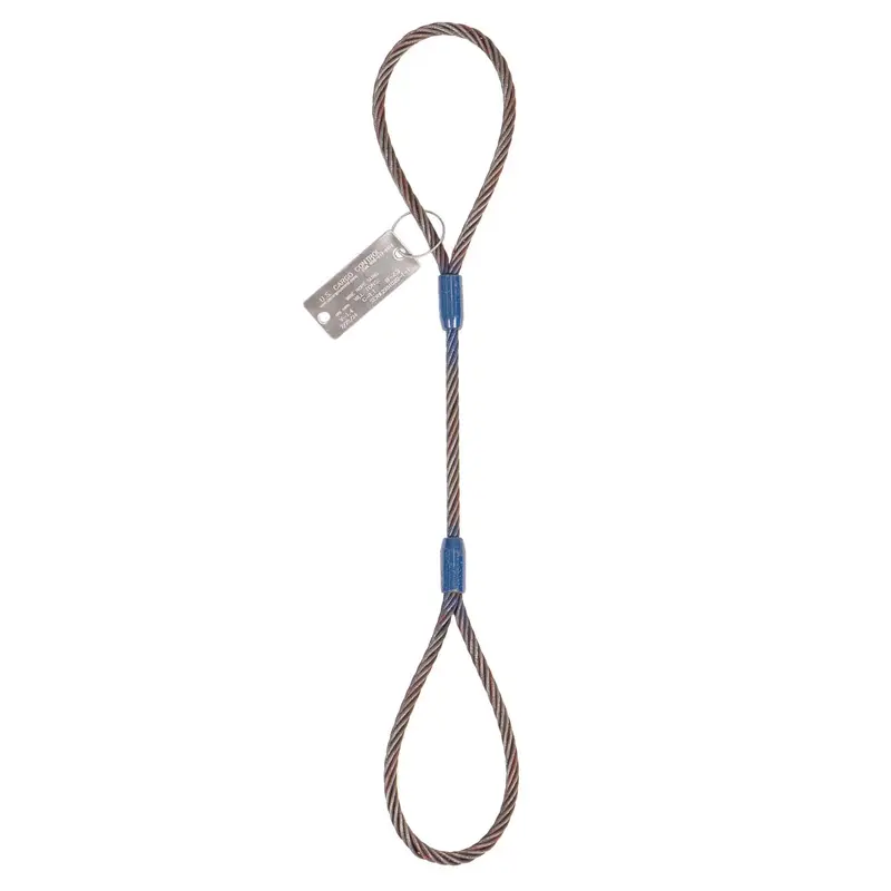 1-1/4" x 12' Standard Eye Wire Rope Sling | Domestic