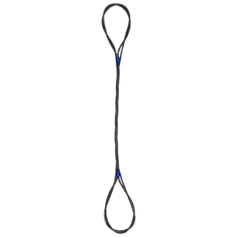 1-3/8" x 18' Three Part Braided Wire Rope Sling