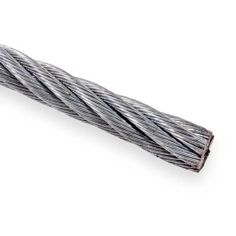1-1/4" 6x19 Galvanized Wire Rope - EIPS IWRC | 250' Coil