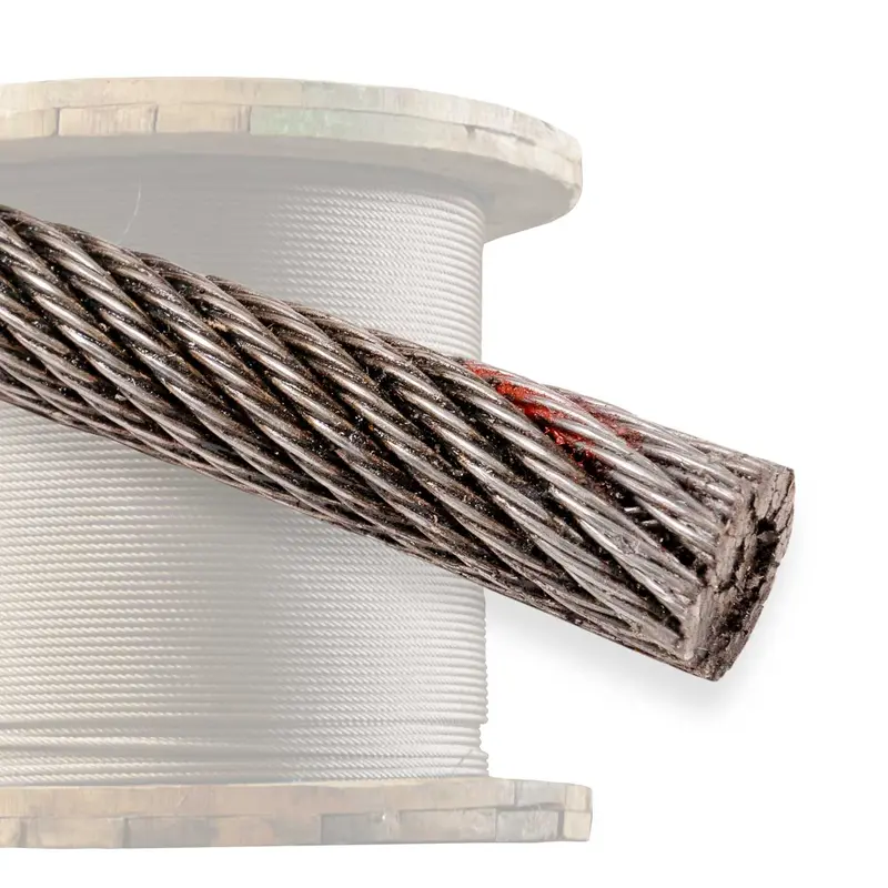 1/2" 6x19 Bright Wire Rope - EIPS FC | 250' Coil - 23,600 lbs. BS
