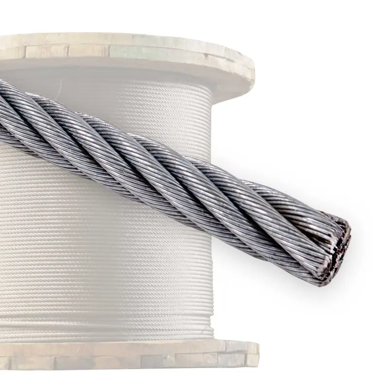 1/2" 6x37 Galvanized Wire Rope - EIPS IWRC | 250' Coil