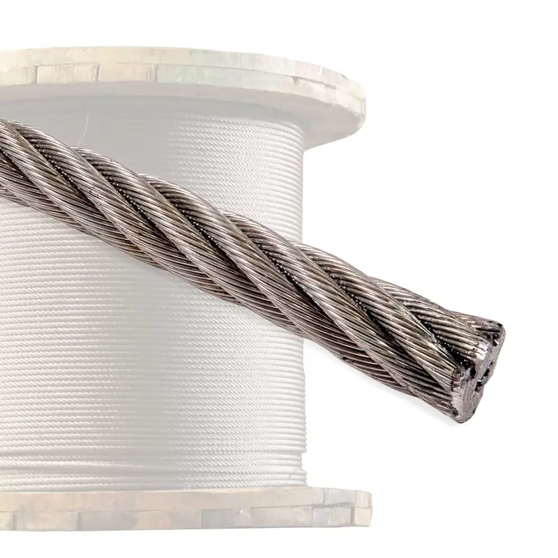 1/2" 6x37 Stainless Steel Wire Rope - Type 304 IWRC | 250' Coil