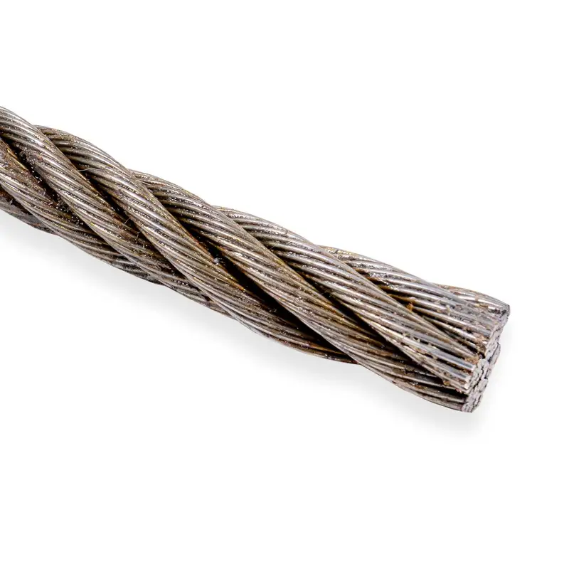 1-1/8" 6x19 Bright Wire Rope - EIPS FC | Linear Foot
