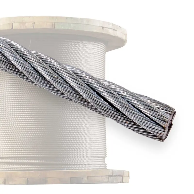 1-1/8" 6x19 Galvanized Wire Rope - EIPS IWRC | 2,500' Coil