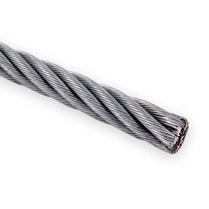 1/2" 6x37 Galvanized Wire Rope - EIPS IWRC | Linear Foot