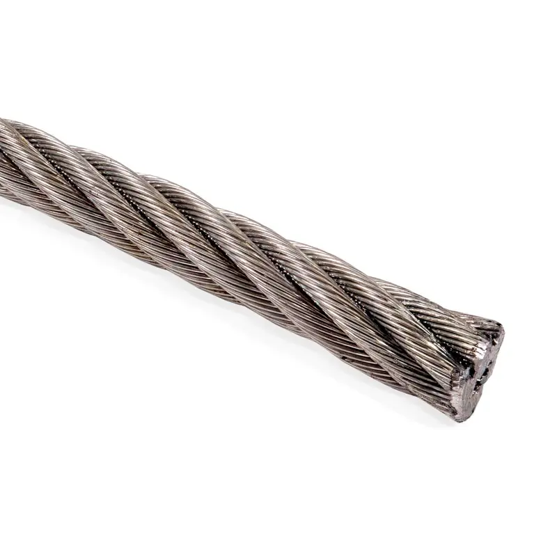 1/2" 6x37 Stainless Steel Wire Rope - Type 304 IWRC | Linear Foot