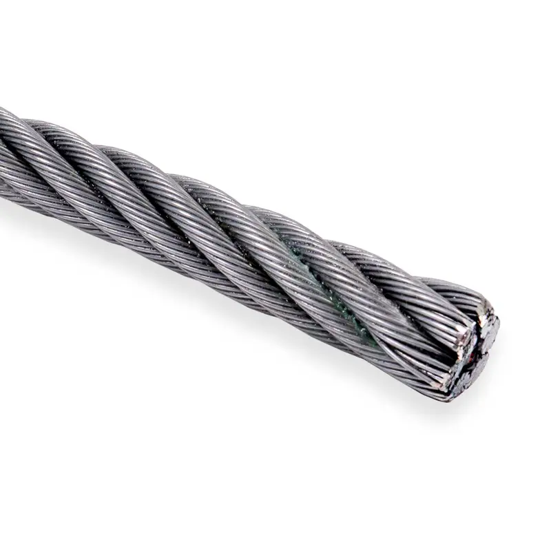 1-1/8" 6x37 Bright Wire Rope - EIPS FC | Linear Foot