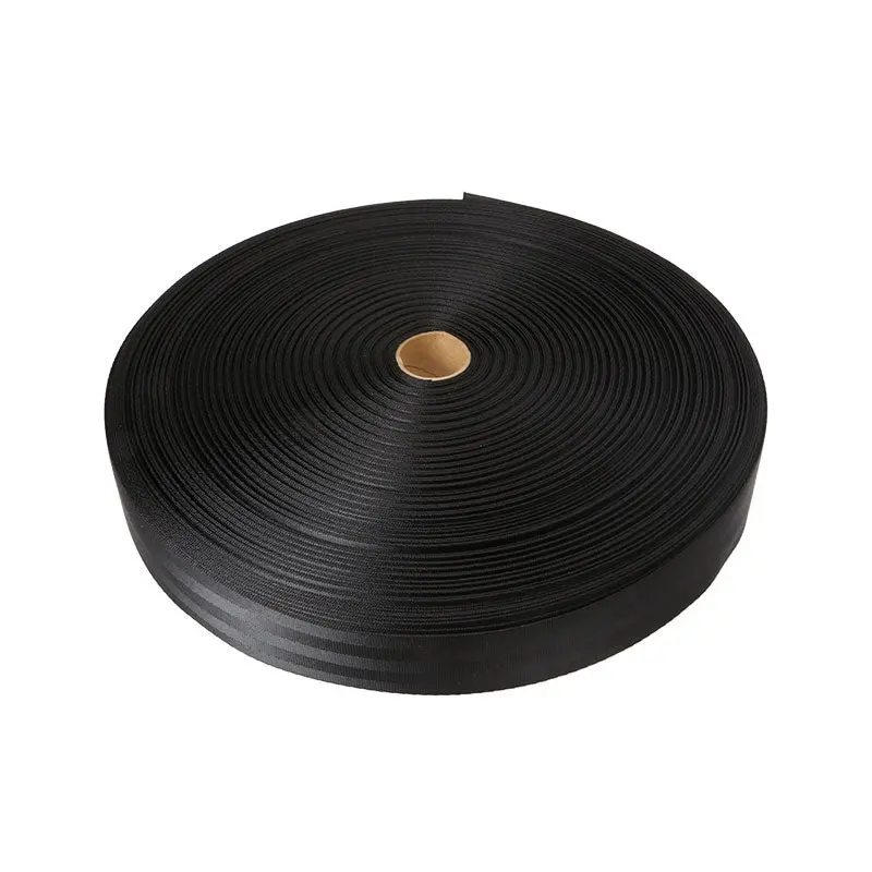 1-15/16" x 300' 6K Black 5 Panel Polyester Seat Belt Style Webbing