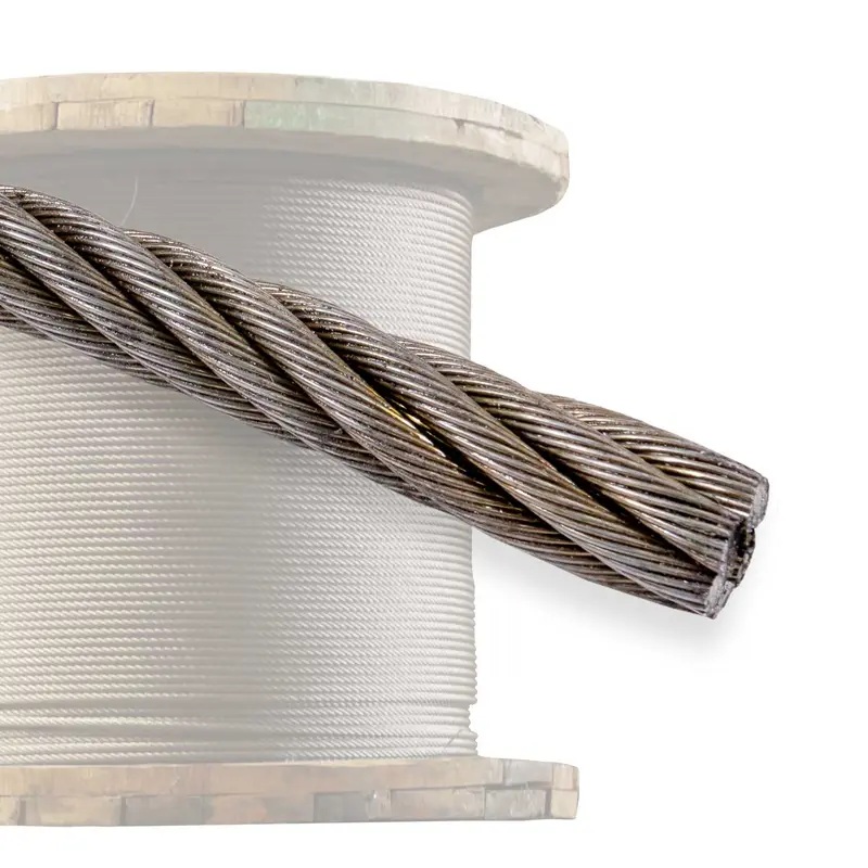 1" 6x37 Bright Wire Rope - EIPS IWRC | 1,000' Coil