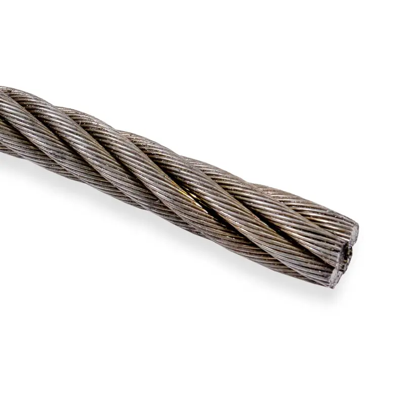 1/4" 6x37 Bright Wire Rope - EIPS IWRC | 5,000 ft.