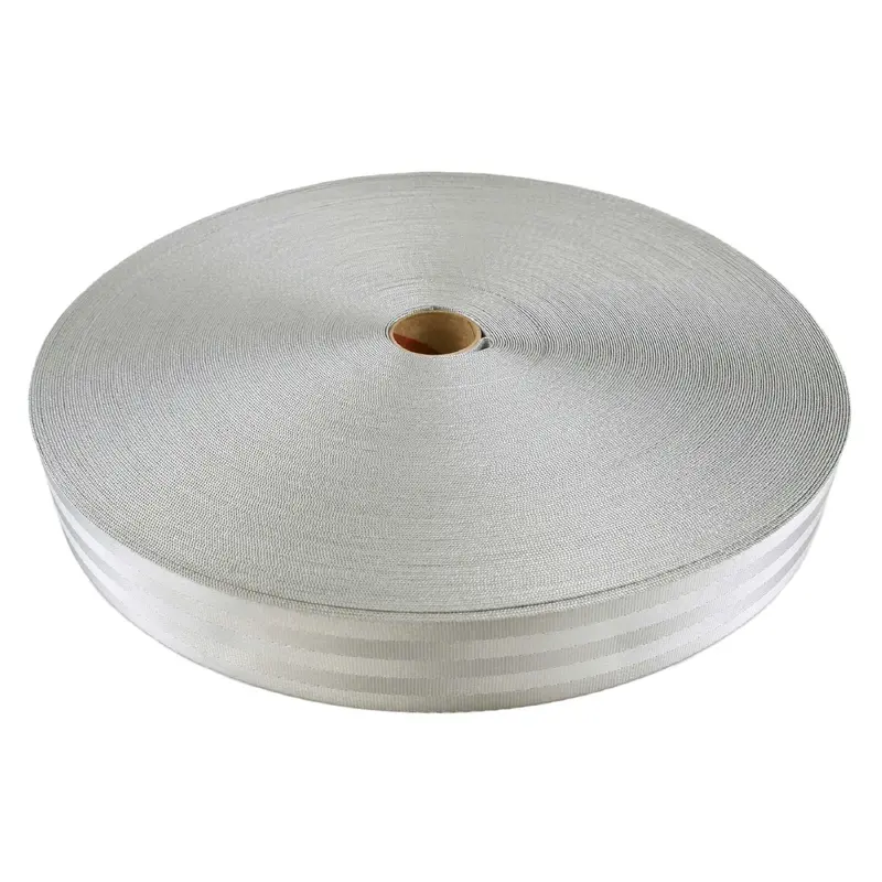1-15/16" x 300' 6K Gray 5 Panel Polyester Seat Belt Style Webbing