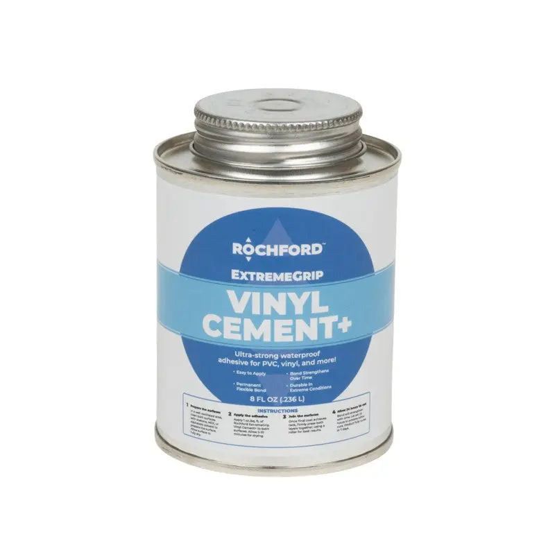 Rochford ExtremeGrip Vinyl Cement+ | 8oz. Can w/ Brush Applicator Lid