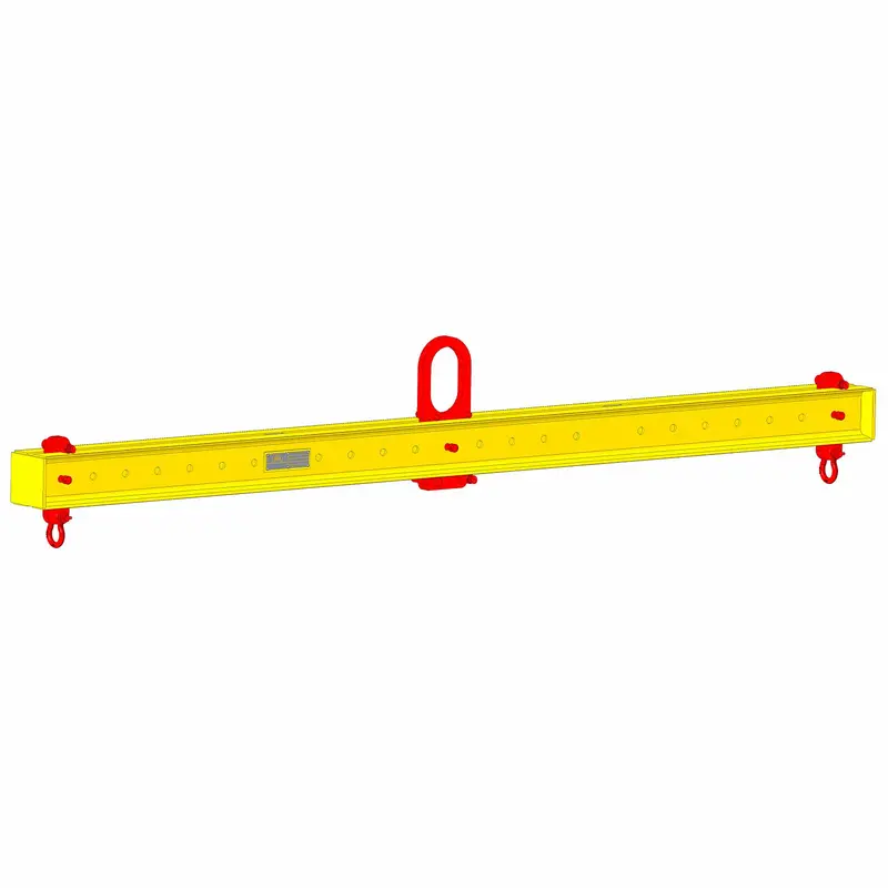 Standard Adjustable Lifting Beam w/ Shackles -  10,000 Lb. Capacity - 6' to 12' Spread