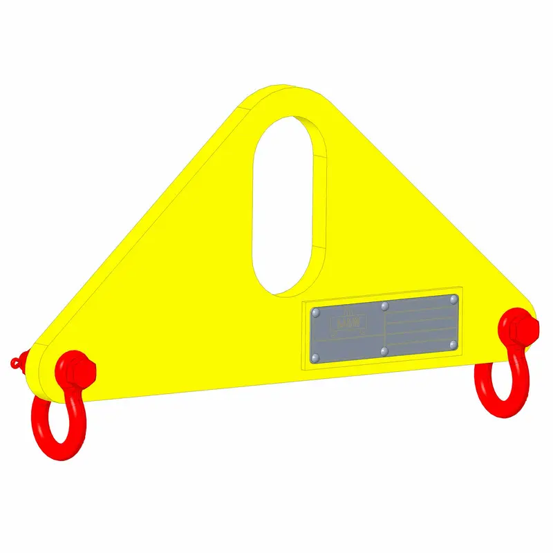 Small Length Lifting Beam (Bale Top) -  500 Lb. Capacity - 2' Max Spread