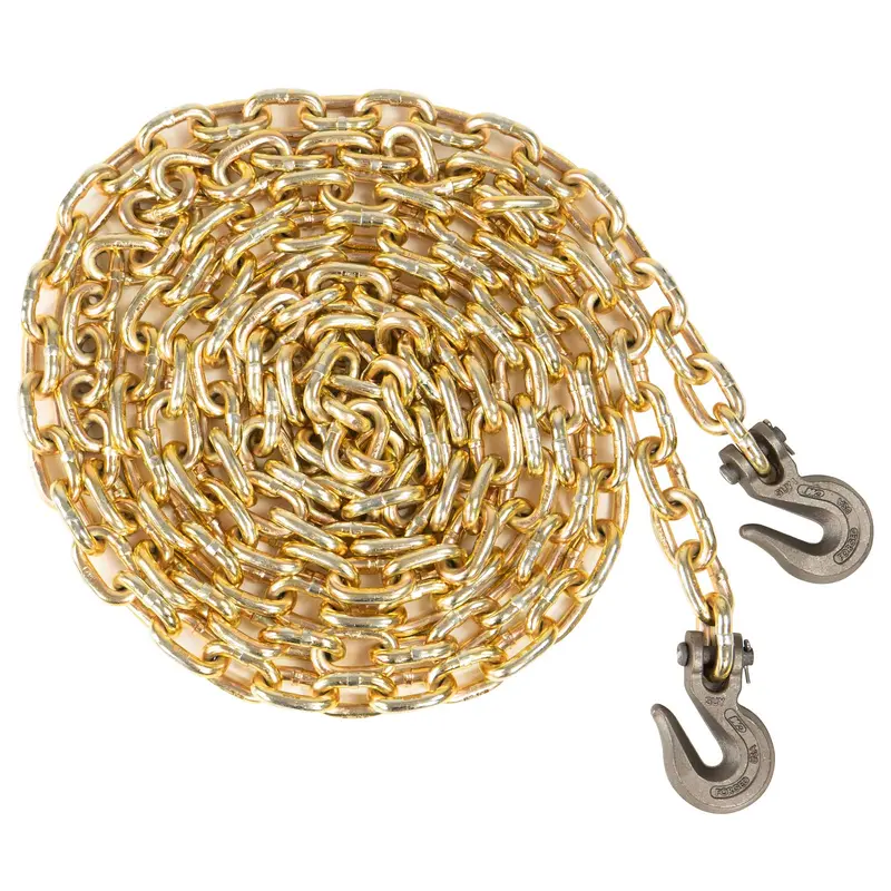 1/2" x 20' CM Grade 70 Transport Chain with Clevis Grab Hooks | Made in USA